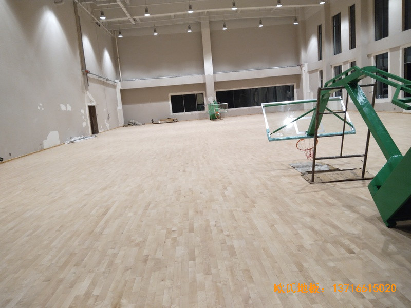 内蒙古通辽富力城篮球馆体育地板铺装案例3
