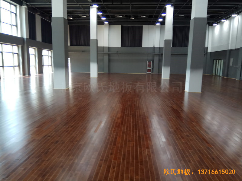 北京亦庄贞观行业大厦运动场所运动木地板铺设案例0