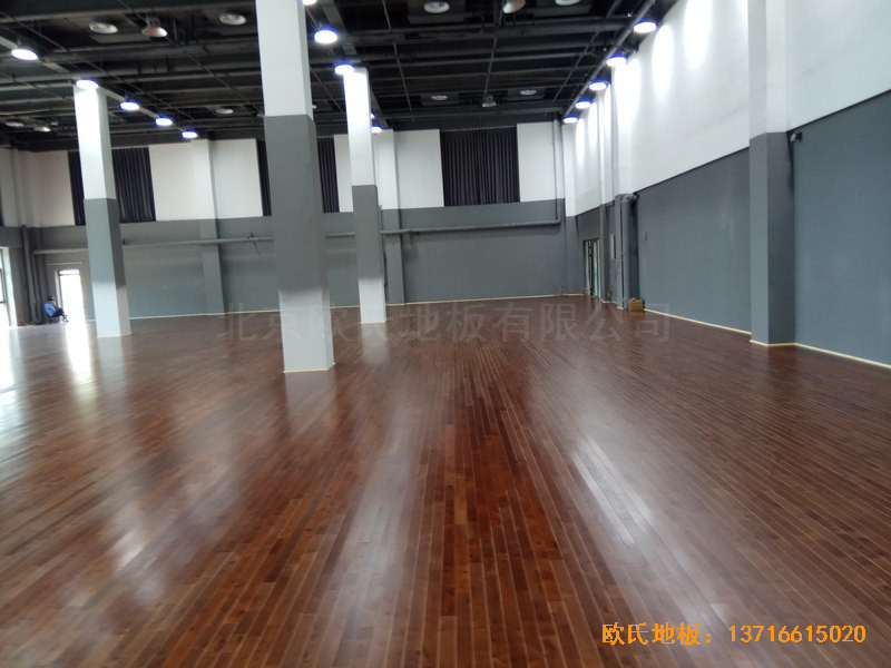 北京亦庄贞观行业大厦运动场所运动木地板铺设案例2