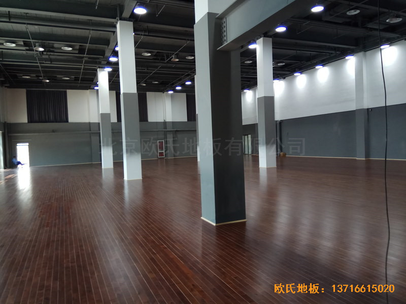 北京亦庄贞观行业大厦运动场所运动木地板铺设案例3