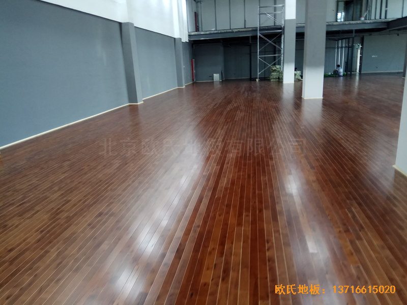 北京亦庄贞观行业大厦运动场所运动木地板铺设案例4