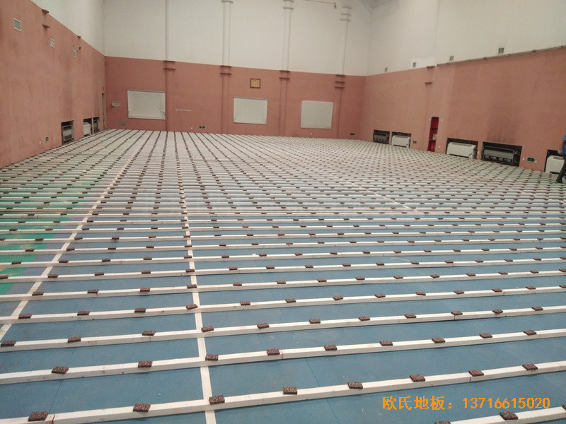 北京建国路75号热电公司运动馆运动木地板施工案例1