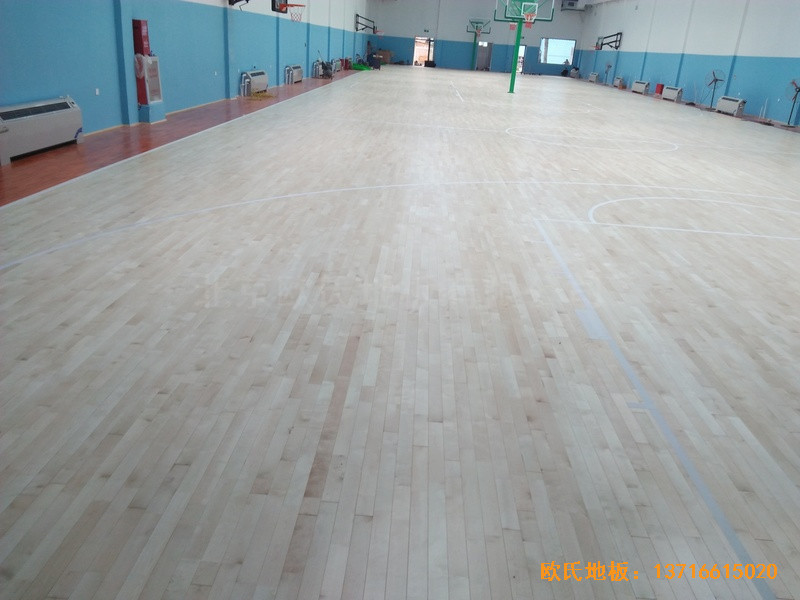 北京昌平体育健身俱乐部运动木地板施工案例3