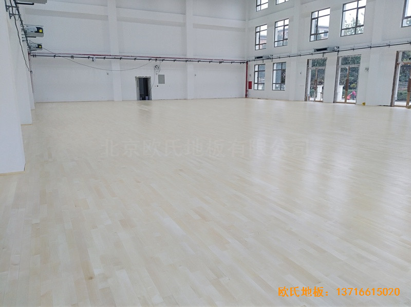 北京良乡1534部队运动馆体育地板铺装案例5
