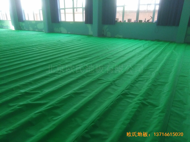 北京金通源健身中心体育木地板铺设案例2