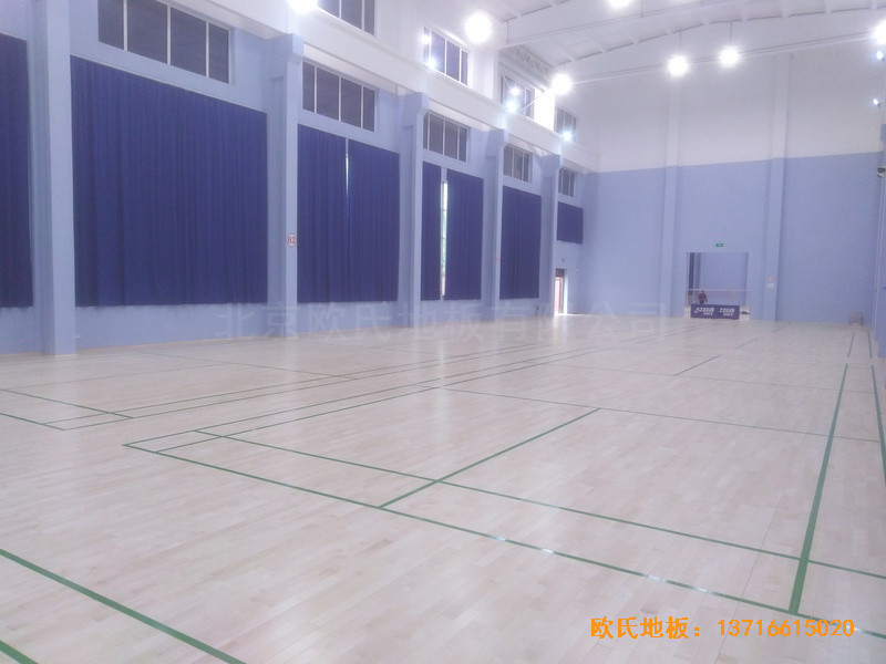 北京金通源健身中心体育木地板铺设案例3