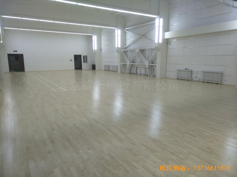北京铁路局供电段运动馆运动木地板铺装案例0