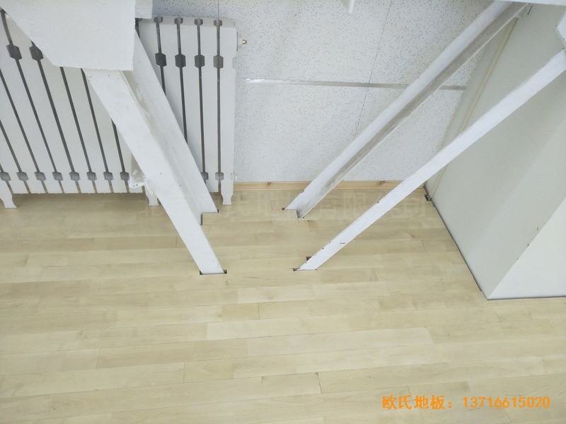 北京铁路局供电段运动馆运动木地板铺装案例3