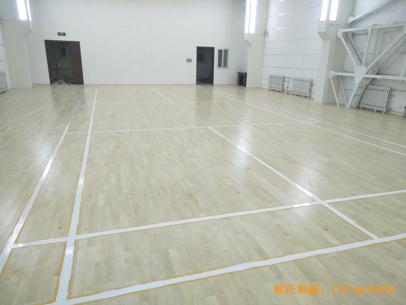 北京铁路局供电段运动馆运动木地板铺装案例4