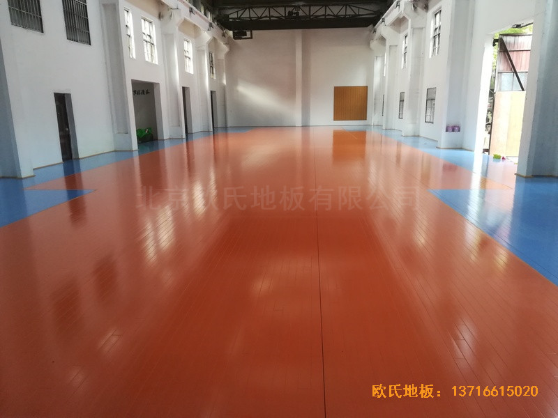 南昌赤练排球馆运动木地板施工案例0
