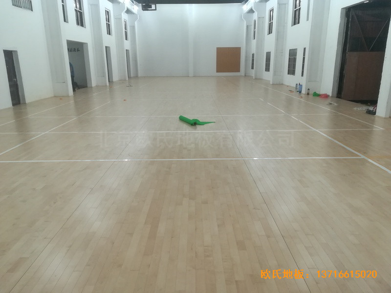 南昌赤练排球馆运动木地板施工案例4