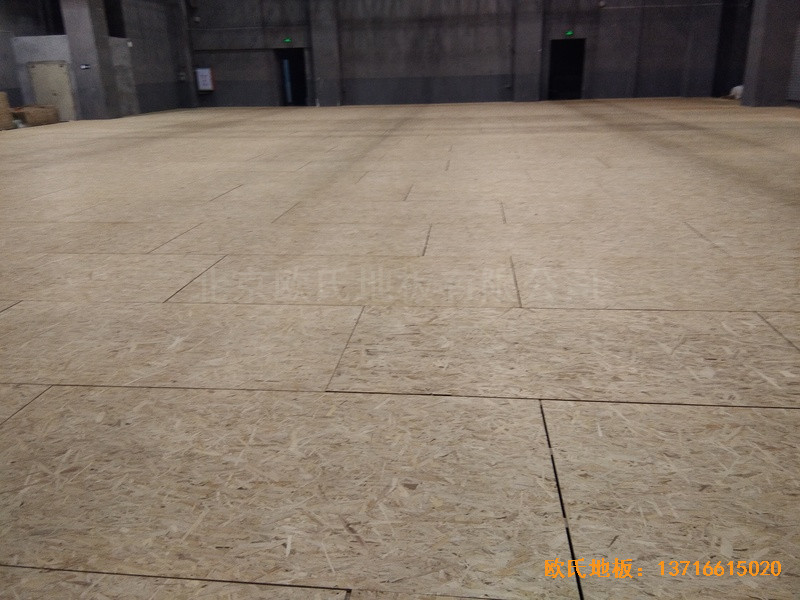厦门华美空间篮球馆体育地板施工案例2