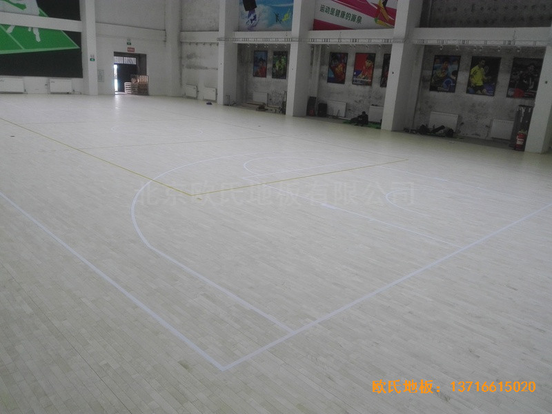 吉林国电双辽发电厂体育馆运动地板安装案例3
