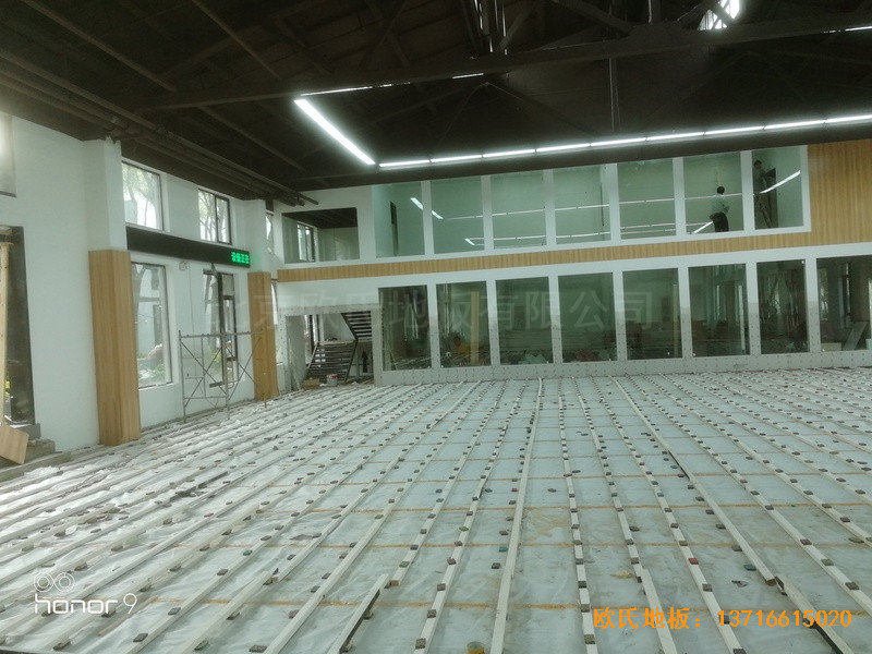 上海江杨南路485号攻守道场运动地板安装案例1