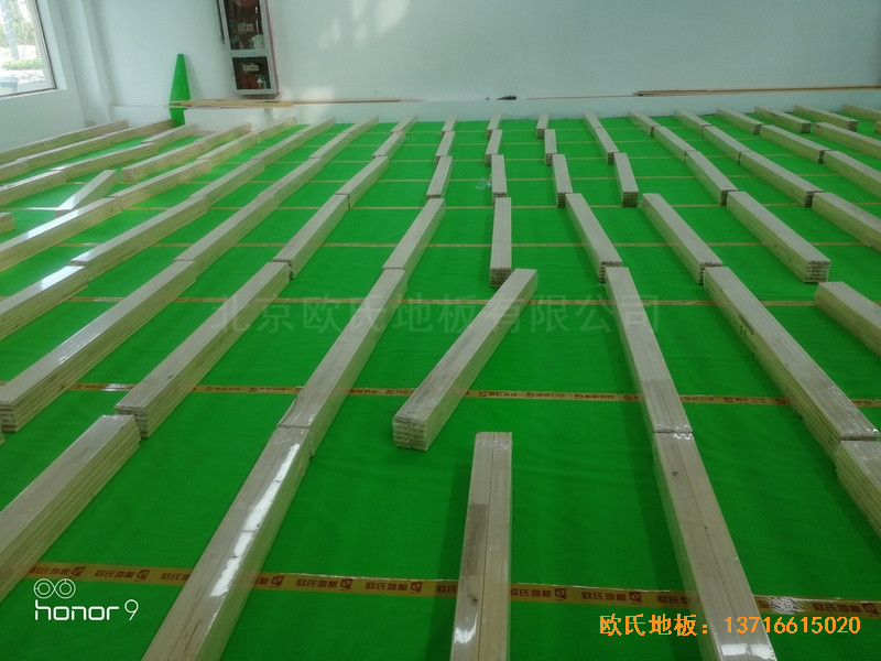 上海江杨南路485号攻守道场运动地板安装案例2