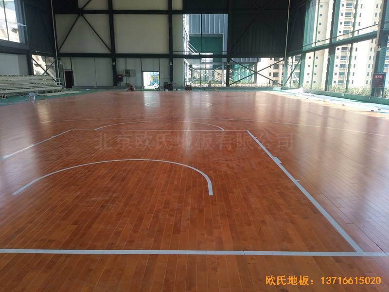 四川泸州合江县人民法院篮球馆运动木地板铺设案例1