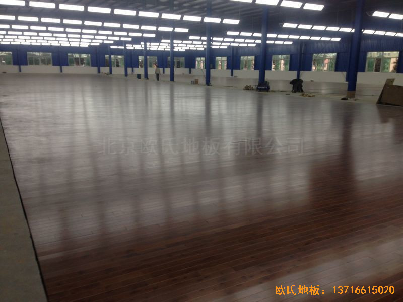 四川绵阳个人球馆运动木地板安装案例5