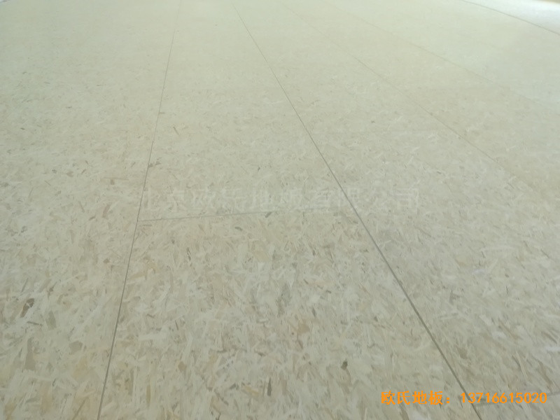 宁夏银川试验中学篮球馆运动木地板铺装案例2