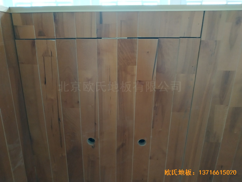 宁夏银川试验中学舞台运动地板铺设案例2