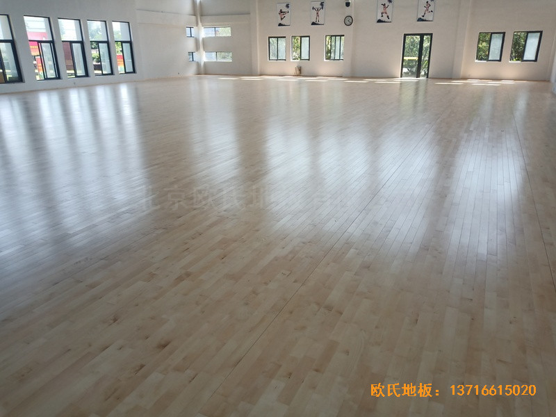 宁波中国石油储蓄基地运动馆运动地板安装案例4