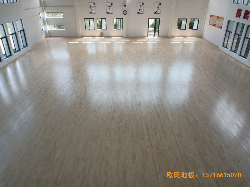 宁波中国石油储蓄基地运动馆运动地板安装案例5