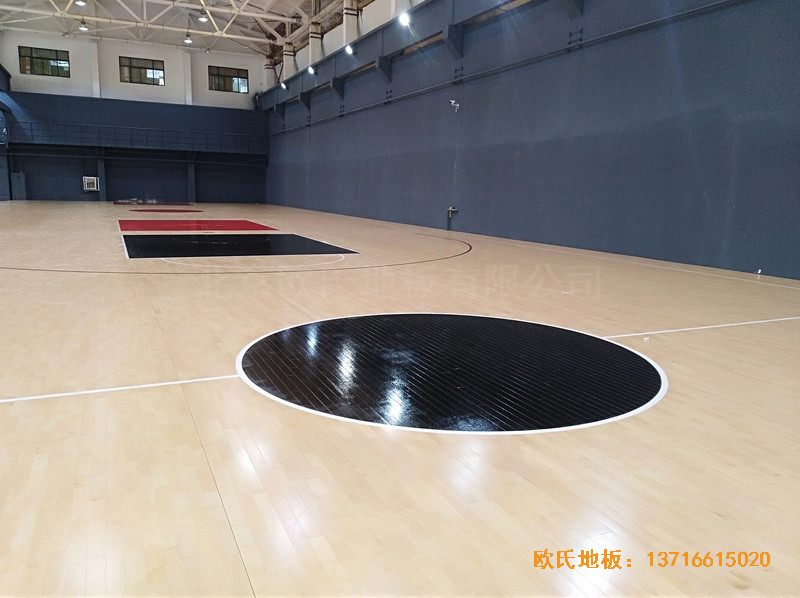 山东同昌23号篮球馆体育地板施工案例0