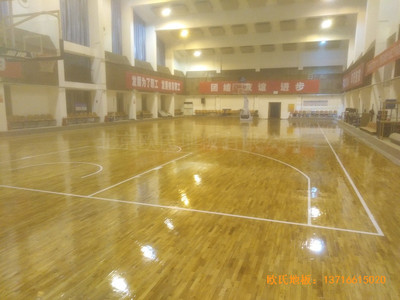 山西璐安集团篮球馆体育地板施工案例