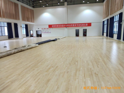 广西龙胜县党校运动馆运动地板施工案例