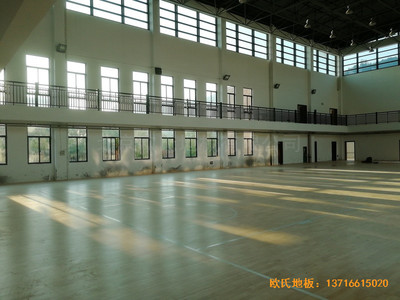 杭州建德篮球馆运动地板安装案例