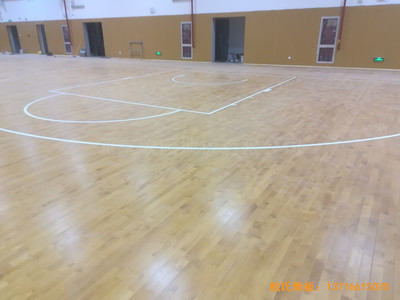 江苏上海大众仪征分公司运动馆运动地板铺设案例