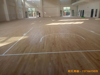 洛阳伊水小学篮球馆运动地板施工案例