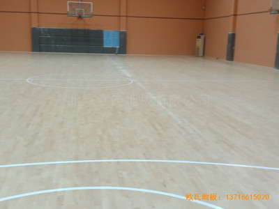 湖北武汉实验外国语学校篮球馆体育地板施工案例