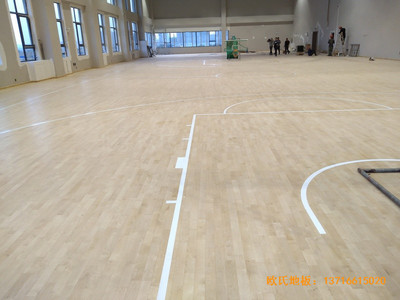 内蒙古通辽富力城篮球馆体育地板铺装案例