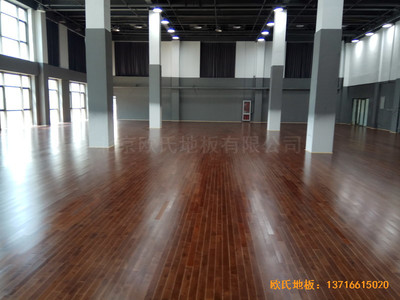 北京亦庄贞观行业大厦运动场所运动木地板铺设案例