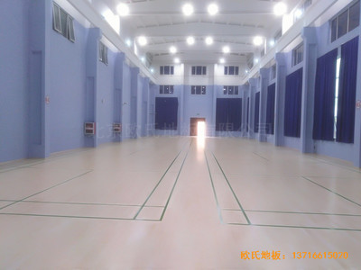 北京金通源健身中心体育木地板铺设案例