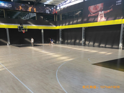 南阳体育篮球俱乐部体育木地板铺设案例