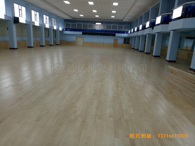 图们铁路运动馆运动地板施工案例