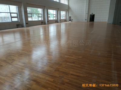 宁夏银川试验中学舞台运动地板铺设案例