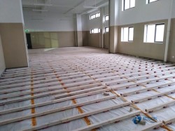 专业篮球馆木地板施工团队