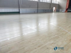 专业篮球场地地板施工