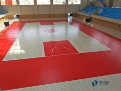小学松木舞台运动地板施工流程