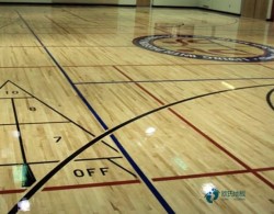 柞木运动篮球木地板环保