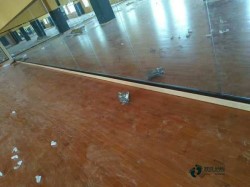 悬浮式篮球场地板施工流程